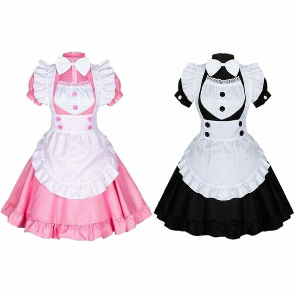 Japanische Halen Lolita Cosplay Kostüm Frauen Lolita Soft Girl Maid Dr Cafe COS Anime Creme Sweetheart Maid Dr 591R #