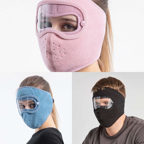 Atualizar inverno quente motocicleta máscara facial anti-poeira à prova de vento capa completa chapéu pescoço capacete máscara de esqui óculos capa