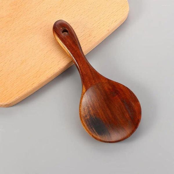 Colheres eco-friendly utensílios de mesa domésticos acessórios de cozinha colher de arroz de madeira pá ferramentas de cozinha Scooper