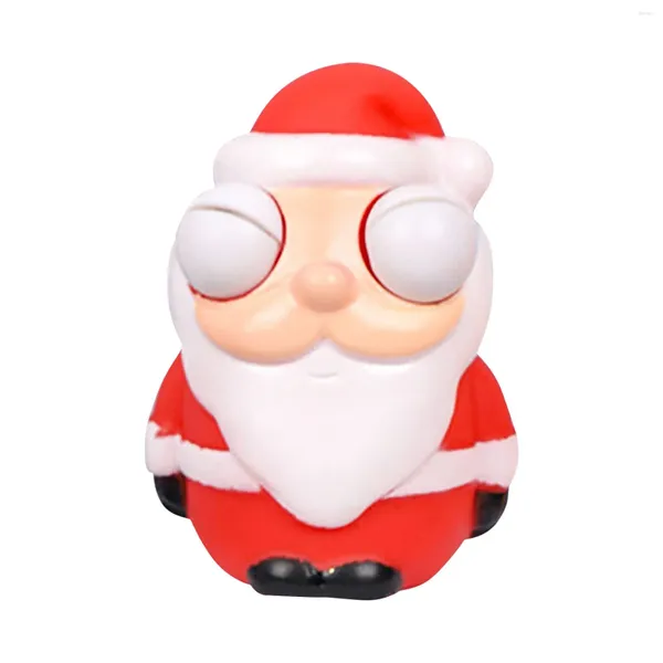 Decorazione per feste Simpatico pupazzo di neve di Babbo Natale Alce Squish Toy Morbido TPR Antistress Vent Toys Bolla Regalo di decompressione natalizia