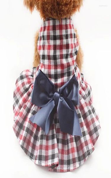 Cão vestuário armipet moda xadrez vestidos princesa vestido para cães 6071062 filhote de cachorro roupas suprimentos xs s m l xl
