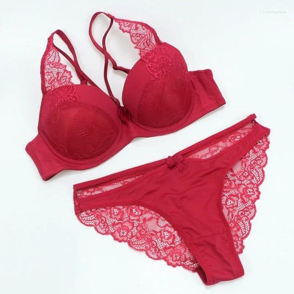 Set di reggiseni WENLI Intimo erotico Donna Sexy con ferretto BCDE Set di reggiseni a coppa Lingerie da donna Triangolo femminile