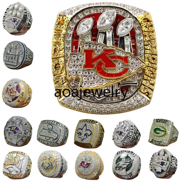 Designer Super Bowl Championship Ring Luxus 14K Gold KC Team Champions Ringe für Männer Frauen Star Schmuck