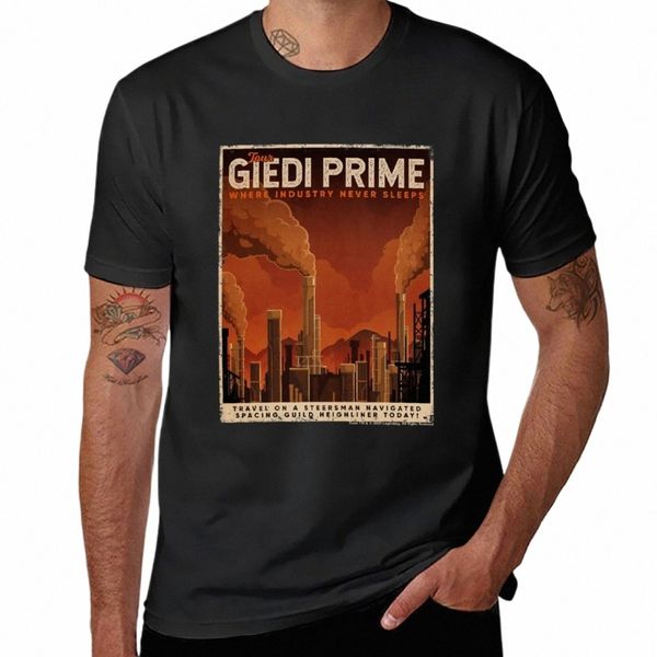 nuovo Giedi Prime Retro Vintage Turismo Decal T-shirt Abbigliamento estetico uomo vestiti pianura t-shirt magliette per gli uomini 48aB #