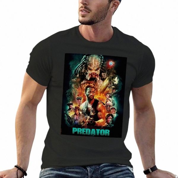 predador cartaz camiseta anime roupas camiseta coreano fi planície mens gráficos camisetas hip hop 69hT #