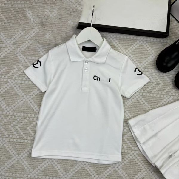 ragazzi ragazza polo estate bambini abiti firmati baby Polo fasion Colletto con risvolto Logo sui polsini Maglietta a maniche corte per bambini maglietta di marca superiore 100% puro cotone