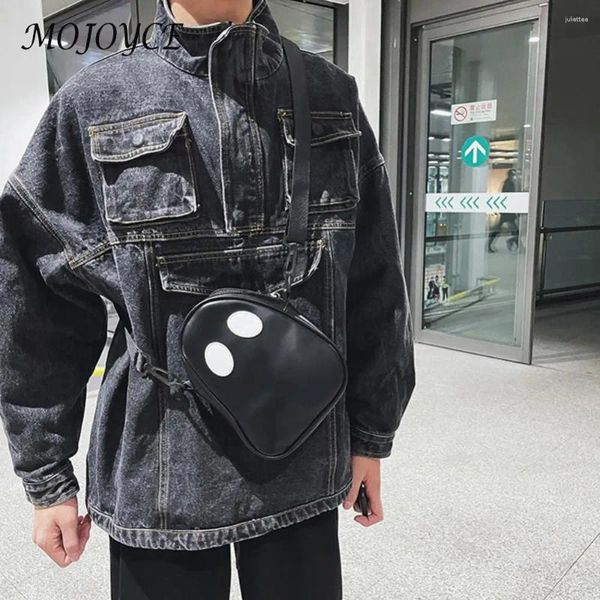 Saco fantasma engraçado ombro adorável diversão diabo moda couro pequeno portátil mensageiro bolsas zíper para rua diária