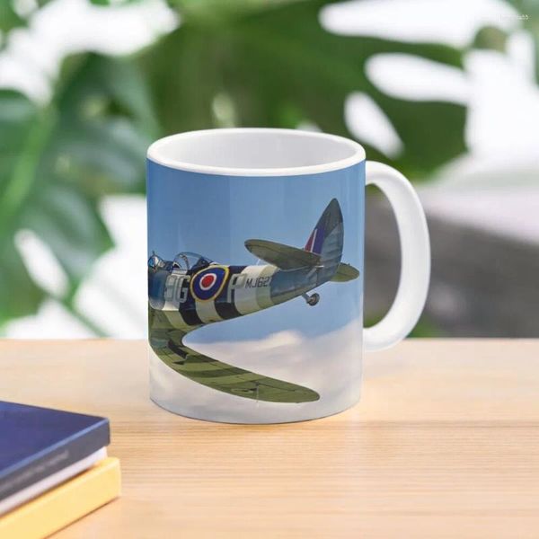 Canecas Spitfire T.9 MJ627 / 9G-P G-BSMB Caneca de café original Copos de café da manhã térmicos para personalizado