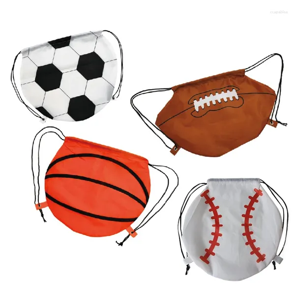 Sacos de armazenamento Saco de bolso de futebol cordão fitness esporte basquete mochila portátil grande capacidade leve esportes ao ar livre