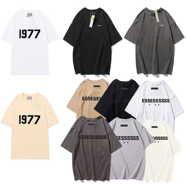 Kostenloser Versand Designer Fashion Brand Herren T-Shirt geklebtes Buchstabenmuster Kurzarm Freizeit lose Damen T-Shirt High Street Paar Kleidung Top