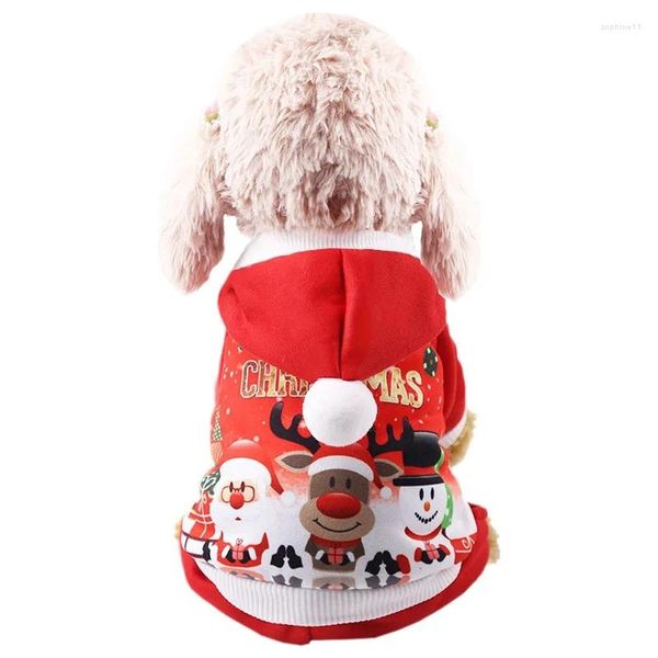 Vestuário para cães de quatro patas Natal Fleece Cat Pet Teddy Bear Fighting Roupas no outono e inverno