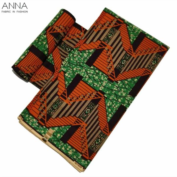 Stoff Veritable Wax Ankara Blockdrucke Batikstoff Afrikanischer Wachsstoff Nigerianischer niederländischer Hollandais Pagne 100 % Baumwolle zum Nähen VL33