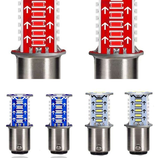 Atualizar 2/4 pçs carro led luz de freio de advertência condução forte luzes holofotes 360 graus lâmpada sinal luz traseira universal