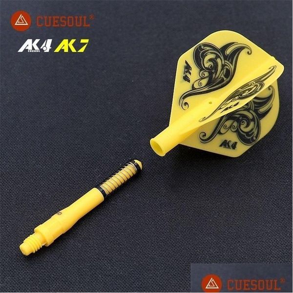 Dardos cueso ak4 dardo vôos com eixo ak7 conjunto padrão slim kite forma durável anti-queda 220913 gota entrega dhgbp