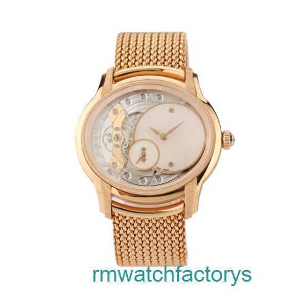 Top AP Armbanduhr 77244OR.GG.1272OR.01 Millennium Series 18 Karat Roségold Frostgold Opalstein manuelle mechanische Damenuhr