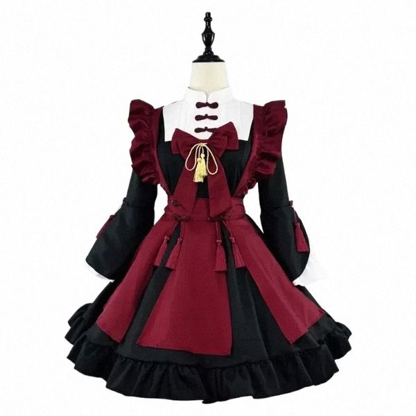 Lolita Gothic Costume Maid Devil Cosplay Trajes Mulheres Plus Size Halen Carnaval Cat Girl Bunny Princ Dr Up Party 35Ya #