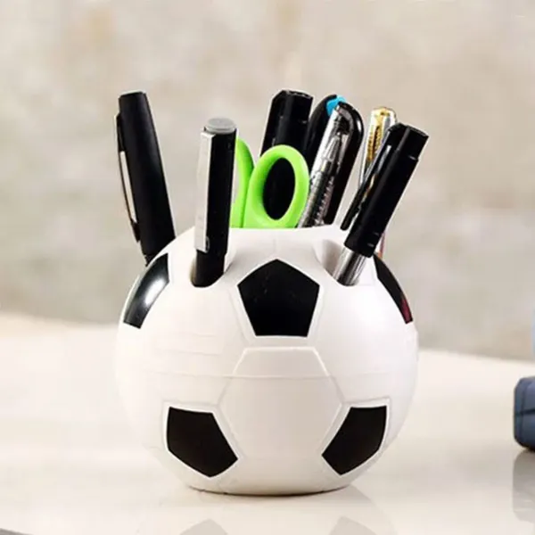 Сумки для хранения в форме футбола, принадлежности для инструментов, ручка, держатель для карандашей, футбольная зубная щетка, настольная стойка, украшение для дома, студенческие подарки