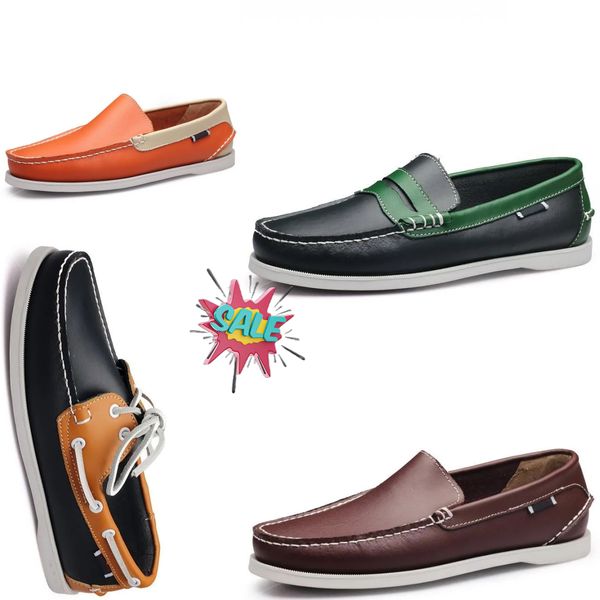 2024 Fashions Comfort Различные стили доступны мужские туфли парусные туфли. Случайные обувь кожа дизайнерские кроссовки тренеры Gai 38-45