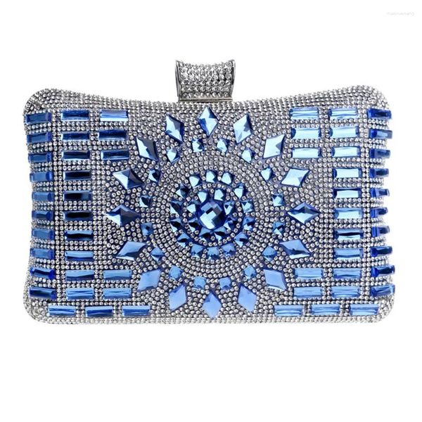 Sacos de noite Saco das mulheres 2024 Mulheres Envelope Bolsa Festa Sparkly Clutch Bolsa Ombro