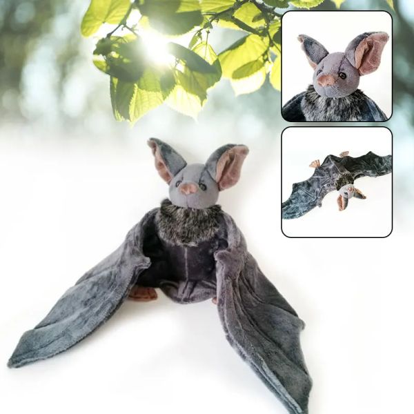 Aufkleber Neu Die große Fledermaus Plüschpuppe Weiche Sruffed Puppe Halloween Zuhause Wohnzimmer Dekor Weihnachtsgeschenk für Kinder