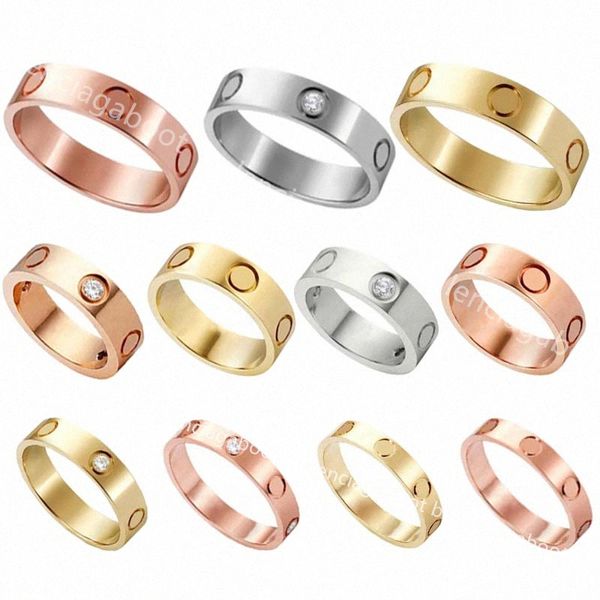Designer goldener Ring für Frauen Ringe Männer Diamant Moissanite Liebe Luxus Sterling Ring Silber Schmuck Schraube Paarfgko#