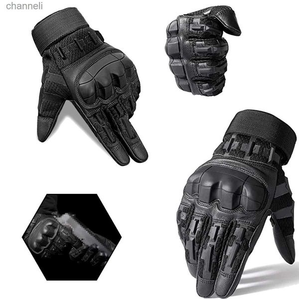 Taktische Handschuhe Gummi Schutz Herren Touchscreen Airsoft Motorrad Outdoor Jagd Design Paintball Spiel YQ240328