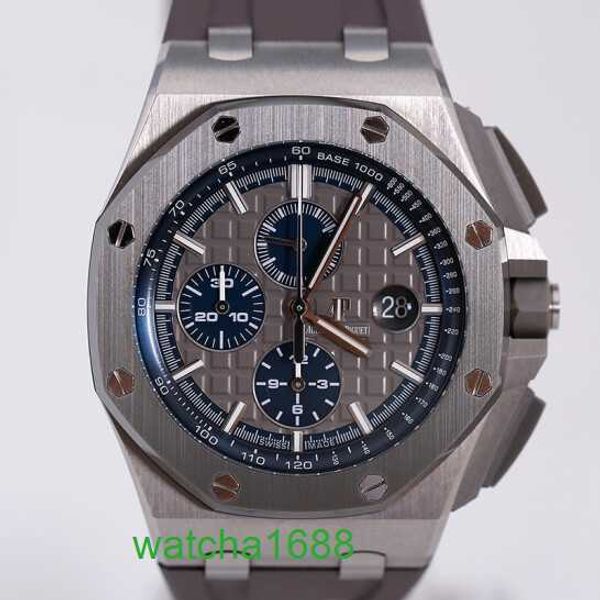 Moissanit AP Armbanduhr Epic Royal Oak Offshore 26400IO Herrenuhr Timing Code Automatische Maschinen Schweizer Berühmte Uhr Sportuhr Luxus Business Durchmesser