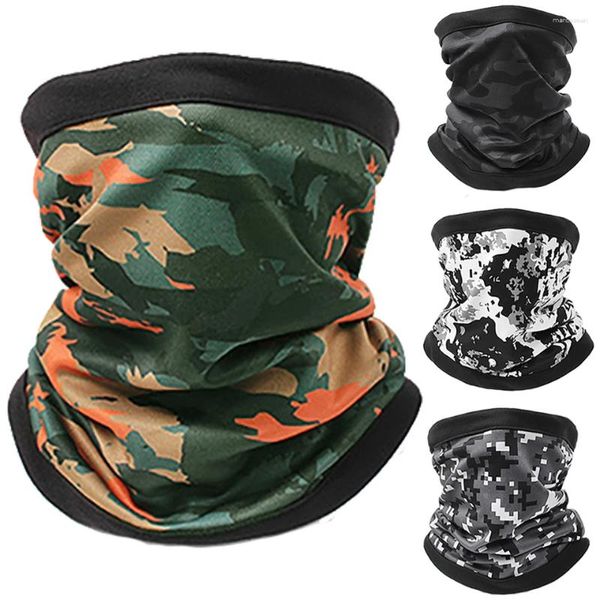 Bandane GOBYGO Camouflage Doppio Strato Calore Bandana Ciclismo Escursionismo Copricapo Multifunzionale Alpinismo Maschera Antivento Donna Uomo