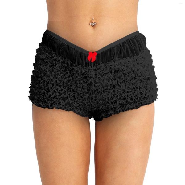 Damenhöschen, gerüschte Pumphose, Knickers, Damen-Spitze, Schleife, geschichtet, Lolita-Sicherheitsshorts, Hosen, weibliche Unterwäsche, sexy Dessous, 5 Farben