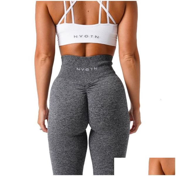 Yoga Outfit Nvgtn Led Scrunch Leggings senza cuciture Donna Collant da allenamento morbido Abiti fitness Abbigliamento da palestra 230906 Drop Delivery Sport all'aperto Othcw