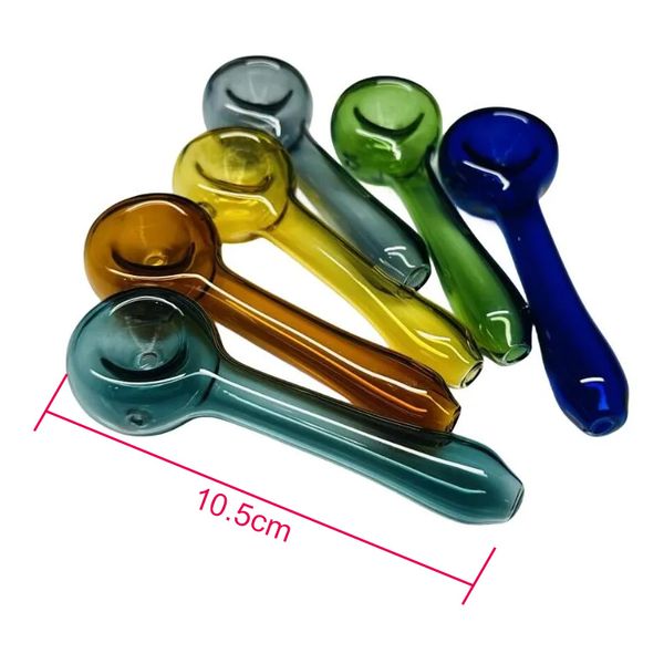 Handgefertigte Rauchpfeifen aus Glas mit Schüssel, Schiebe-Puffs, Handtabak, Kräuterpfeife, Dabber-Werkzeuge, Farben mischen