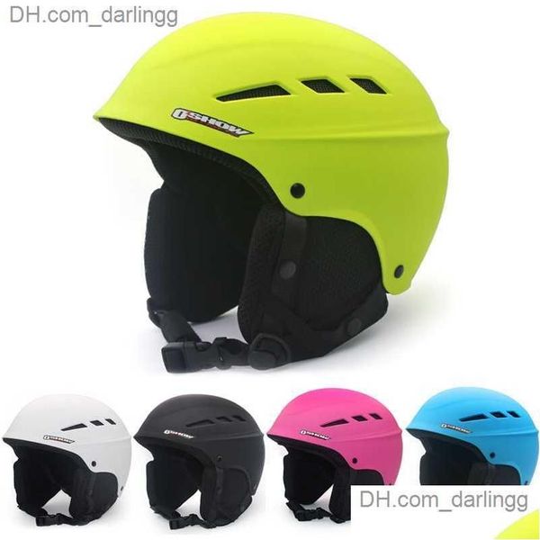 Fahrradhelme Skihelm Männer Frauen Eltern Kinder FL Professionelle Snowboardausrüstung Hard Snow Sports Kopfschutzausrüstung Drop Delive Otfke