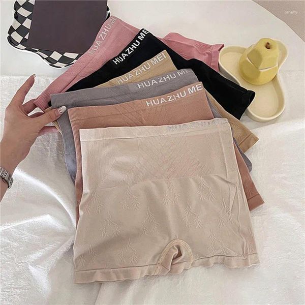 Damenhöschen, hohe Taille, nahtlose Shorts, Sicherheitshosen, einfarbige Unterwäsche für Damen, Leggings, Sommer, atmungsaktive Boxershorts unter dem Rock