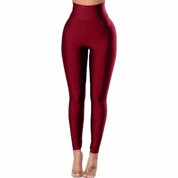 Beliebte Laufhose Einfarbig Hosen Elastische Taille Jogginghose Strumpfhosen Sexy Frauen Yoga Hosen Sportswear Frauen Y0KT #