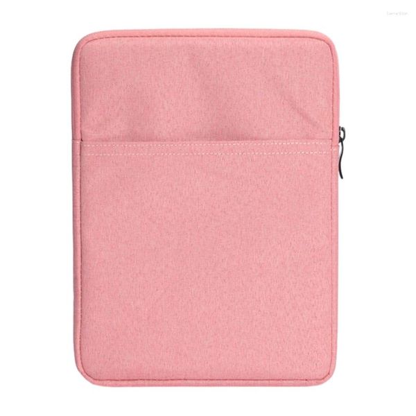 Sacos de armazenamento Fácil de transportar Bolsa Bem Proteção Zip Fechamento Bolso Exterior Protetor para Kindles Cinza Claro 6 polegadas