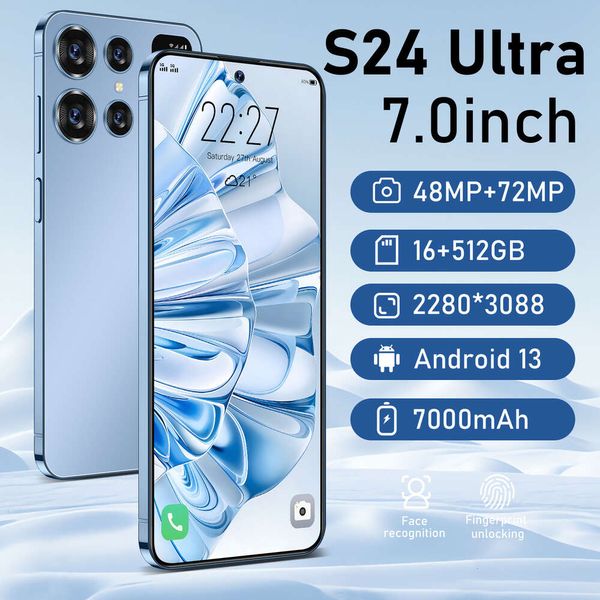 Dispositivo tudo-em-um inteligente móvel S24ultra4g Android 16+512G Smartphone