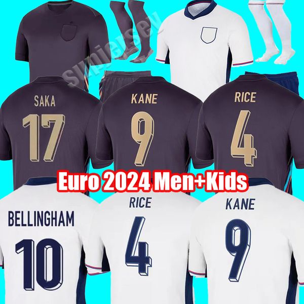 3xl 4xl Euro 24 25 Fußballhemd Bellingham Fußballtrikots Saka Foden England Rashford Sterling Grealish Nationalmannschaft Kane Football Hemd Kit Kids Set Kit Tops