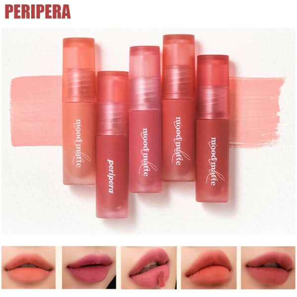 Lastoortsen Peripera Ink Mood Matte Tint 8 colori Rossetto lucido a lunga durata Tazza antiaderente impermeabile Idrata labbra Cosmetici coreani