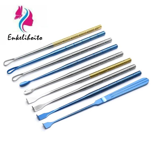 Strumenti Curette da barba in plastica cosmetica Cucchiaio raschiante Strumento giocattolo per curette per odori per corpo in acciaio inossidabile