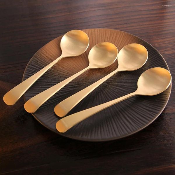 Colheres 2 pçs artesanal colher de cobre puro casa para decoração cozinha cozinhar sopa espessada colher de café metal mingau servindo grande