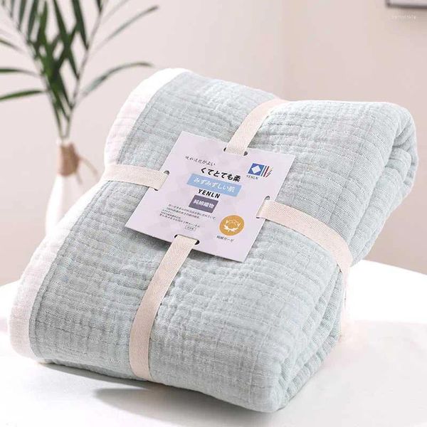 Decken japanische waschbare sechs Schicht Gaze für Reisen Siesta von Büro Single Double Handtuch Decken Klimaanlage Bettwäsche Beding