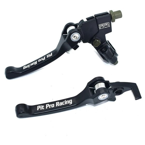 Set freno leva frizione pieghevole adatto per CRF KLX Pit Pro Racing Xmotos BSE KAYO Parti di moto da cross la maggior parte in lega di alluminio 240318