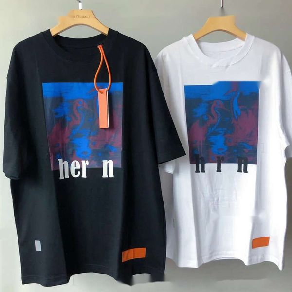 Heron Same Herren-T-Shirts für Damen und Herren, mehrfarbig, Sommer, Baumwolle, klassischer Bilddruck, kurzärmelig, trendiges T-Shirt, Herren-Herons-T-Shirt, Kleidung, große Größe S-Xxxl, XXL