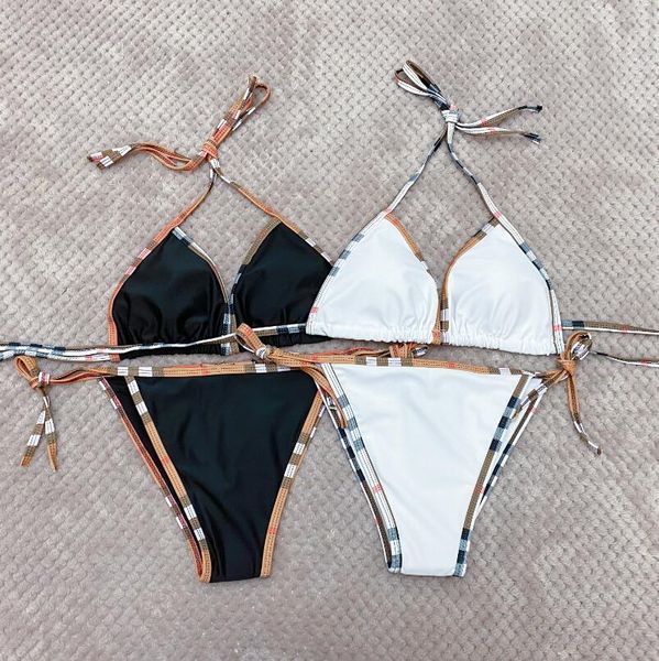 Bikini Tasarımcı Mayo Kadın Yüzme Seksi Mayo Kadınlar Banyo Simey Suit Bikinis Seks Düşük Bel Moda Üçgen Baskılı Desen Partileri Setleri AA8