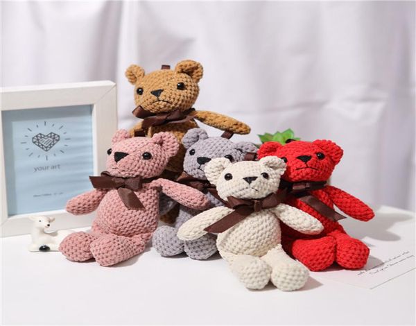 Todo 16cm urso brinquedos de pelúcia pequeno urso pingente brinquedo animais de pelúcia macio saco de pelúcia acessórios boneca de pelúcia ragdoll presente de natal2114525