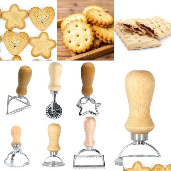 Partido Favor Cortador Home Pasta Imprensa Cozinha Kit Kit Maker Mold Ferramenta Ravioli Selo Pastelaria Roda Conjunto Bolo Gg0531 Drop Delivery Ga Dhwkp