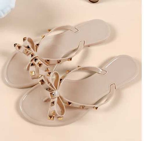 Slippers feminino boxinho slide Sapatos planos trava pinos de melancia roxa vermelha ao ar livre PVC Plástico 36-42 26cm Preço barato H240328W1GQ