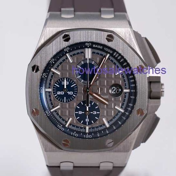 Hot AP Relógio de Pulso Epic Royal Oak Offshore 26400IO Relógio Masculino Código de Tempo Máquinas Automáticas Relógio Famoso Suíço Relógio Esportivo Relógio de Negócios de Luxo Diâmetro