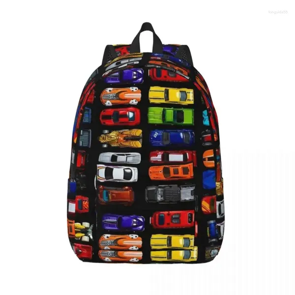 Aufbewahrungstaschen, Autos, Cartoon-Rucksack für Vorschule, Grundschule, Schüler, Büchertasche, Jungen, Mädchen, Kinder, Tagesrucksack, Sport