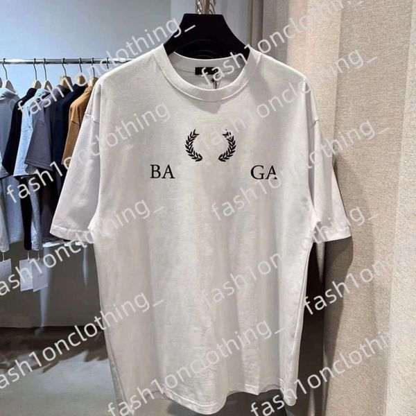 Camicia estiva Balengiaga Uomo Donna Designer T-shirt Stampe Moda Uomo Parigi Balengiaga Cotone T-shirt casual Manica corta Lusso Hip Hop Streetwear Magliette 145